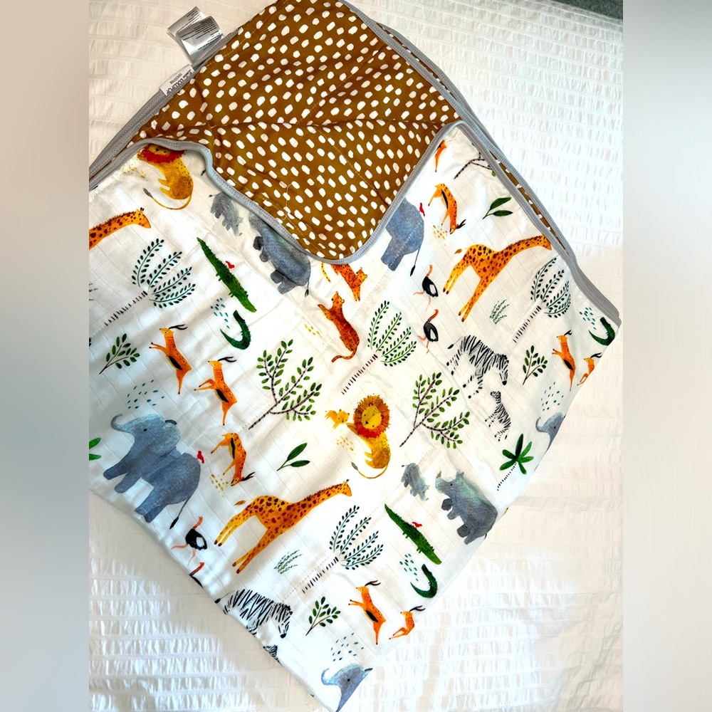 Loulou Lollipop Muslin Quilt Blanket - Safari